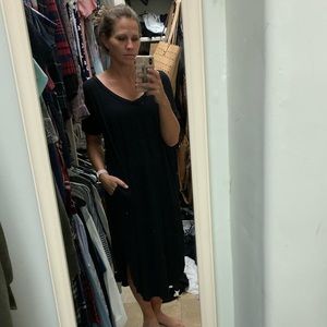 Black t-shirt dress